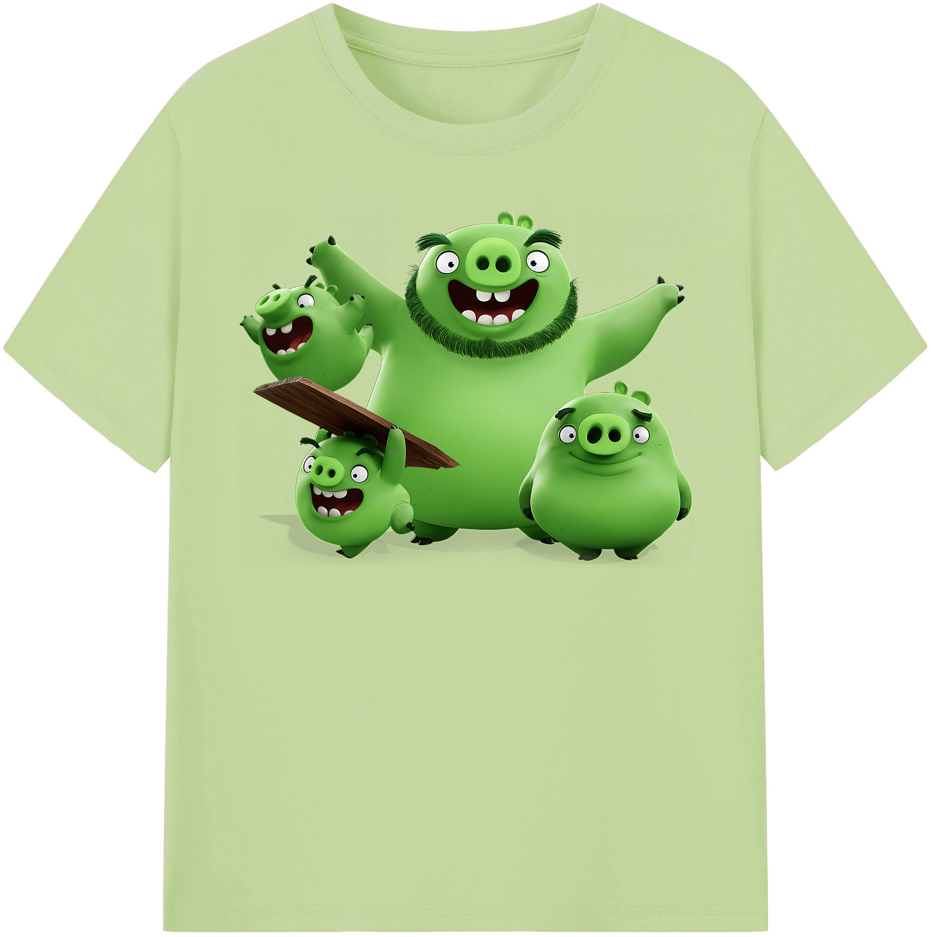 （画像用） Angry Birds アングリーバード 綿100％半袖Tシャツ（フロントプリント）